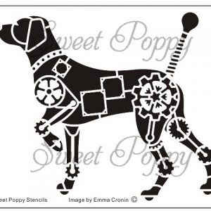 Sweet Poppy Stencil: Mechanical Dog