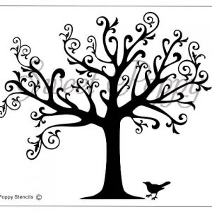Sweet Poppy Stencil: Tree of Nature