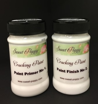 Sweet Poppy Cracking Paint: Paint System 1 & 2 - 100ml
