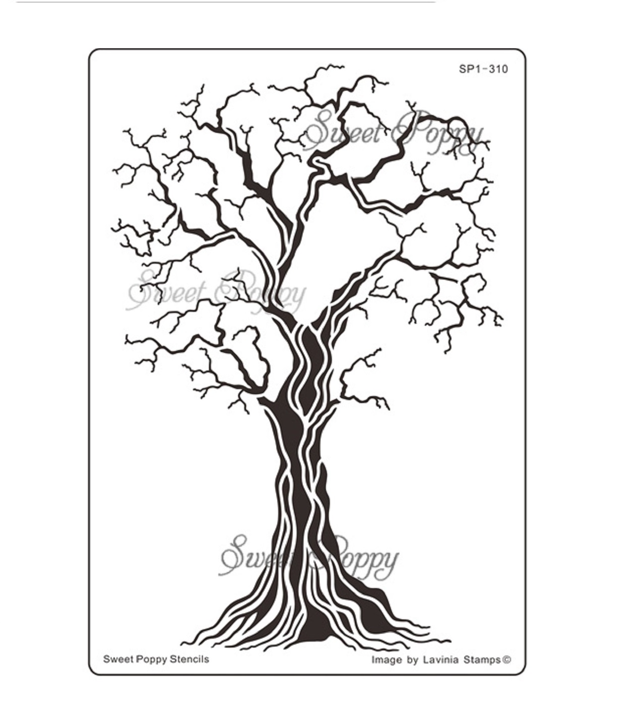 New Beginning (Tree) Sweet Poppy Stencil