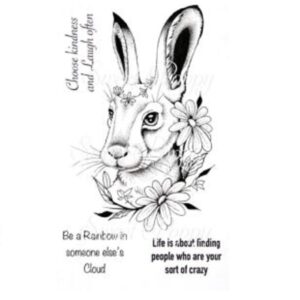 Sweet Poppy stamp of a beautifully illustrated Hare