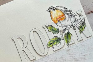 Sweet Poppy stamps Robin