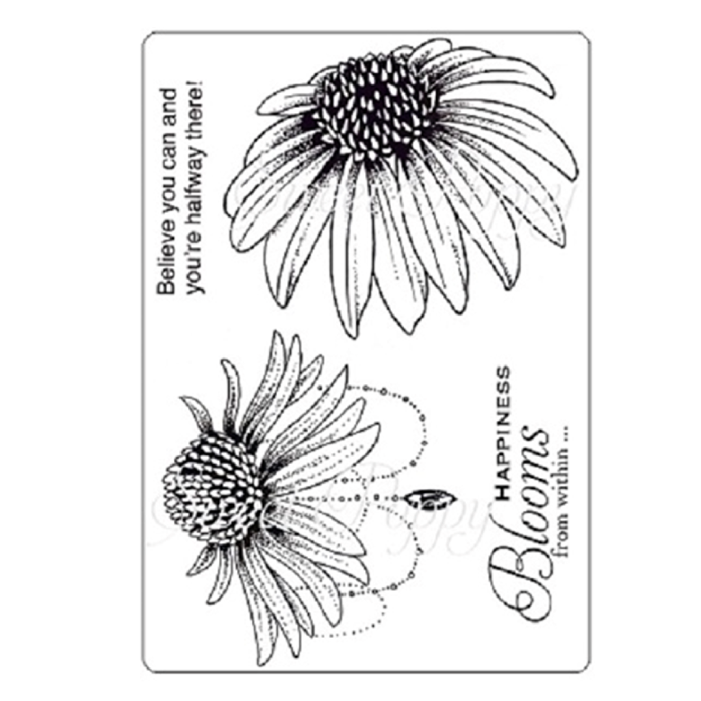 Sweet Poppy Stencil A5 Stamp Set Daisies New Sweet Poppy Stencils