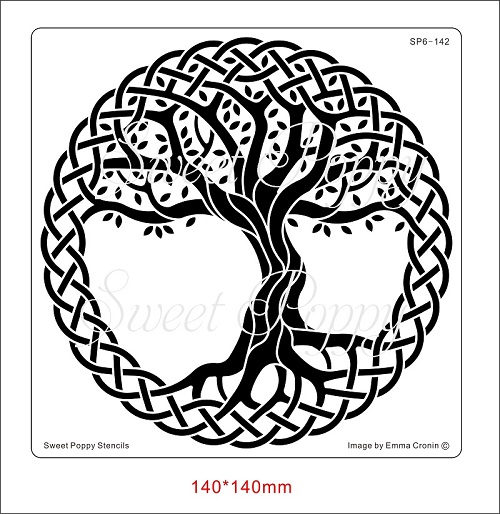 Stencil Tree of Life circle