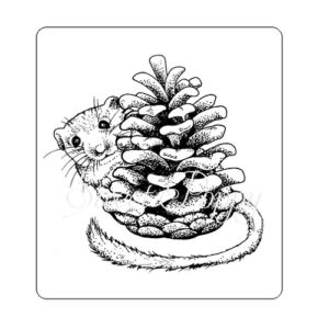 Mouse & Pinecone Stamp