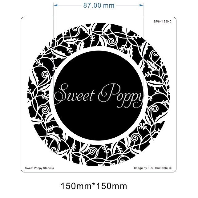 Sweet Poppy Stencils Aperture Slim Heart
