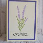 Lavender stamp coloured image