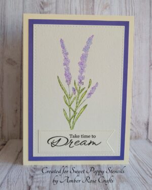 Lavender stamp coloured image