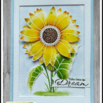 Sunflower colour image card
