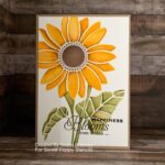 Sunflower stamp colour image