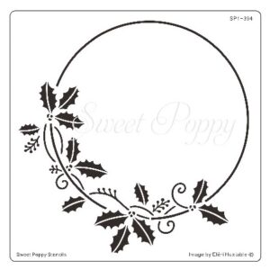 Sweet Poppy Stencil: Holly Flourish Circle ***New***