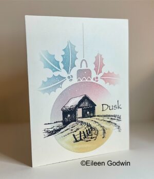 Sweet Poppy Stencil: Large Holly Bauble ***New*** - Image 4