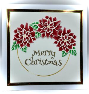 Sweet Poppy Stencil: Poinsettia Flower Circle ***New*** - Image 3