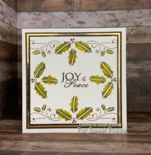 Sweet Poppy Stencil: Holly Banner ***New*** - Image 4