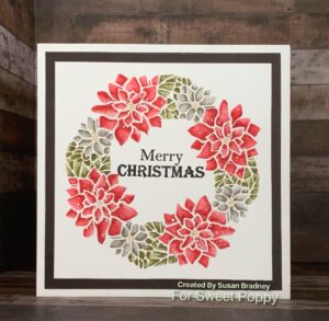 Sweet Poppy Stencil: Poinsettia Flower Circle ***New*** - Image 2