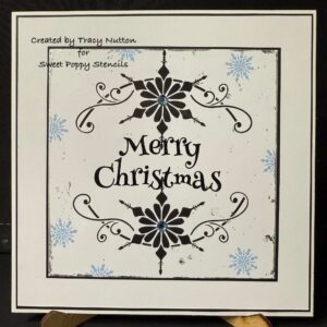 Sweet Poppy Stencil: Single Snowflake Circle ***New*** - Image 3
