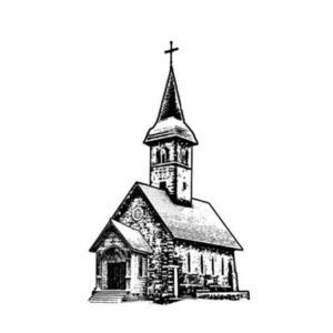 Snowy Church Medium