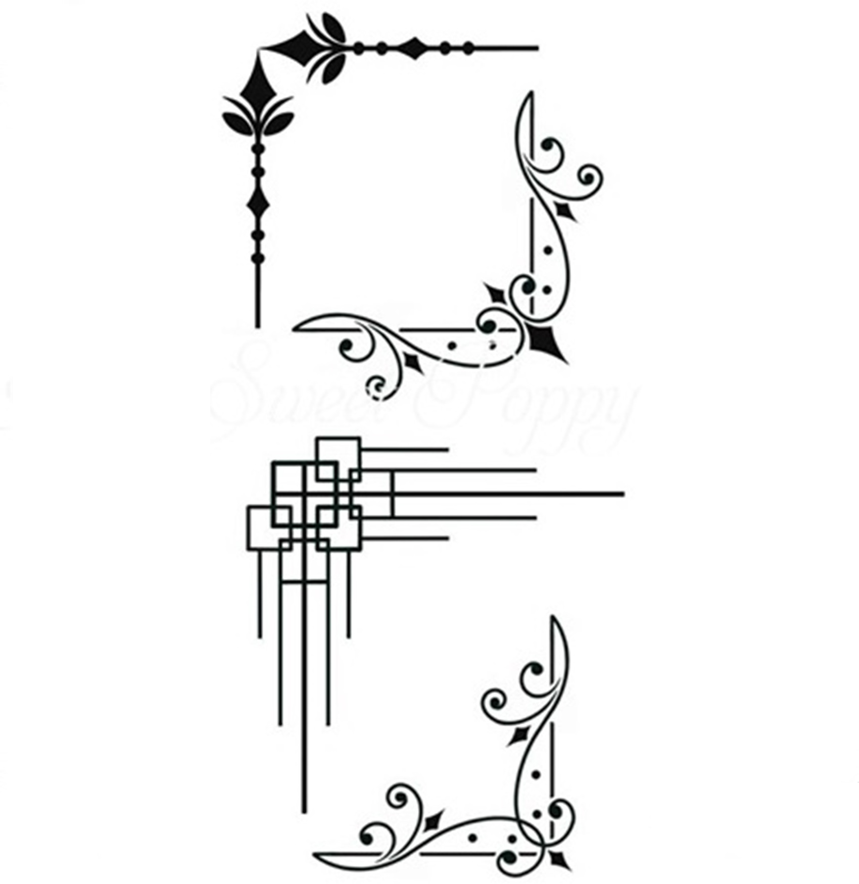 Corners stamp set