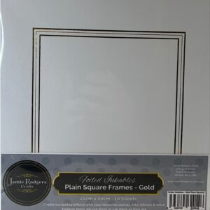 Plain Square frame inserts - Gold *** UK Posting only ***