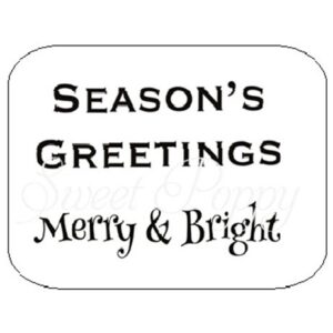 Christmas Words 3 Stamp Set