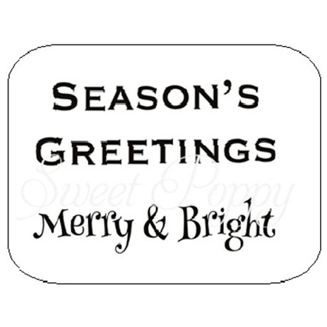 Christmas Words 3 Stamp Set