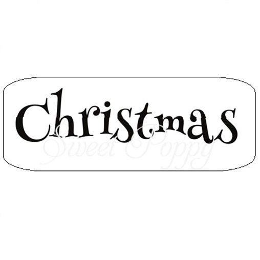 Christmas Words 4 Stamp Set