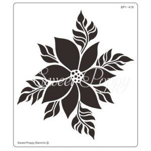 Poinsettia Spray Stencil *** NEW ***
